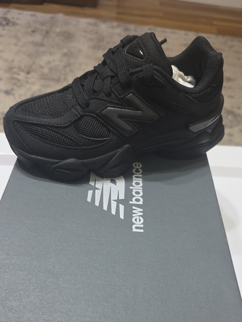 New Balance Kids  Black Athletic Sneaker